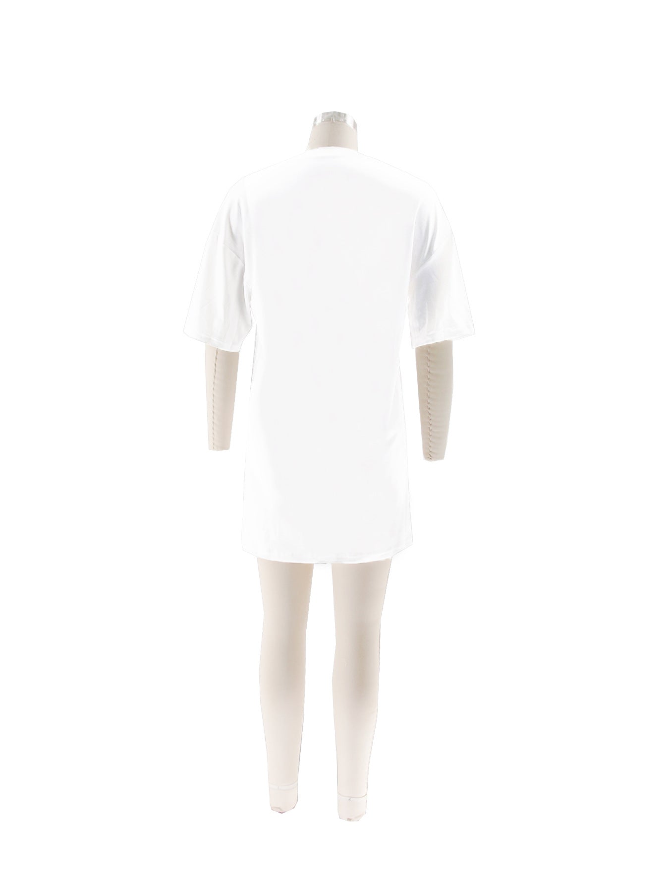 Women casual print street short-sleeved T-shirt dress