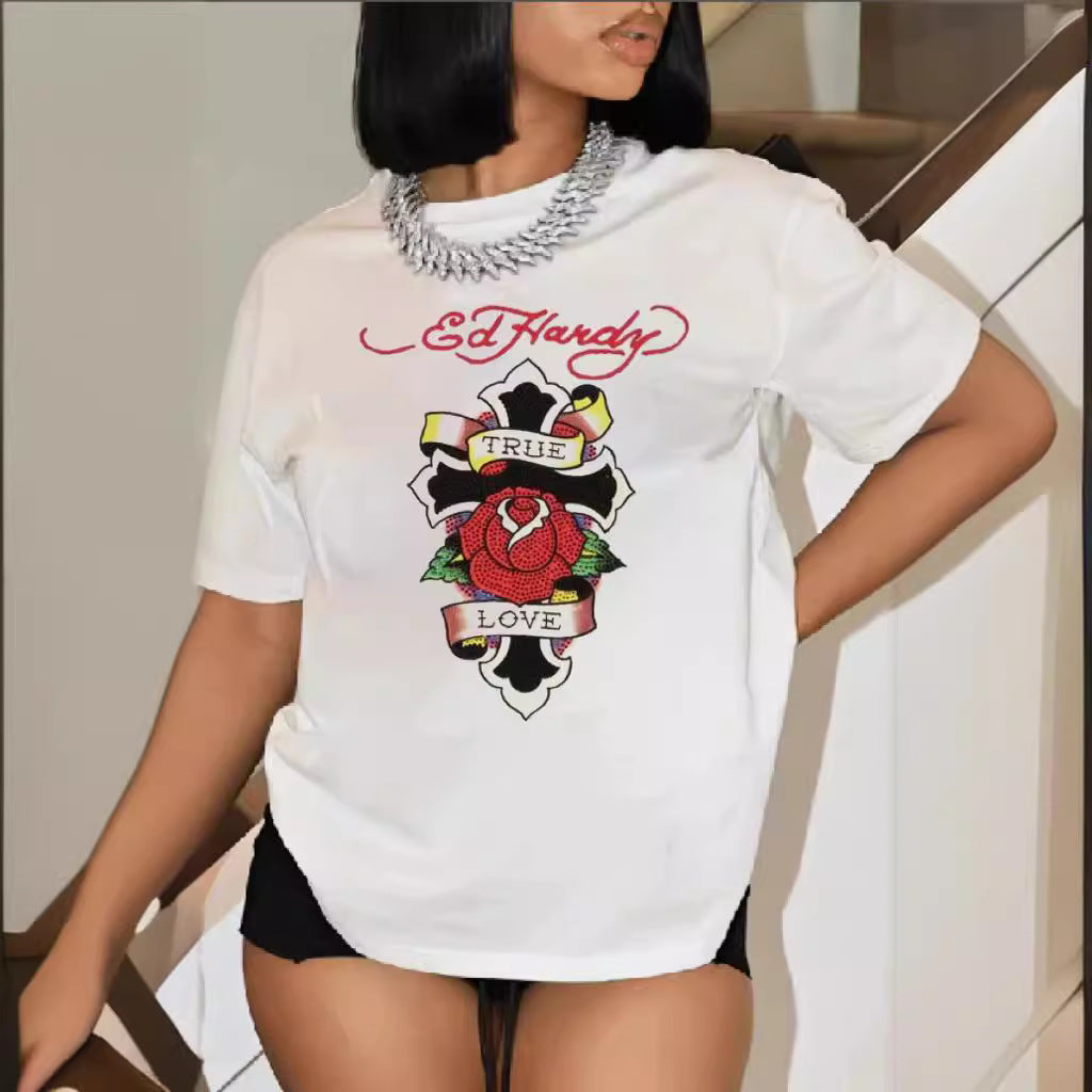 Women Short Sleeve Printed T-Shirt