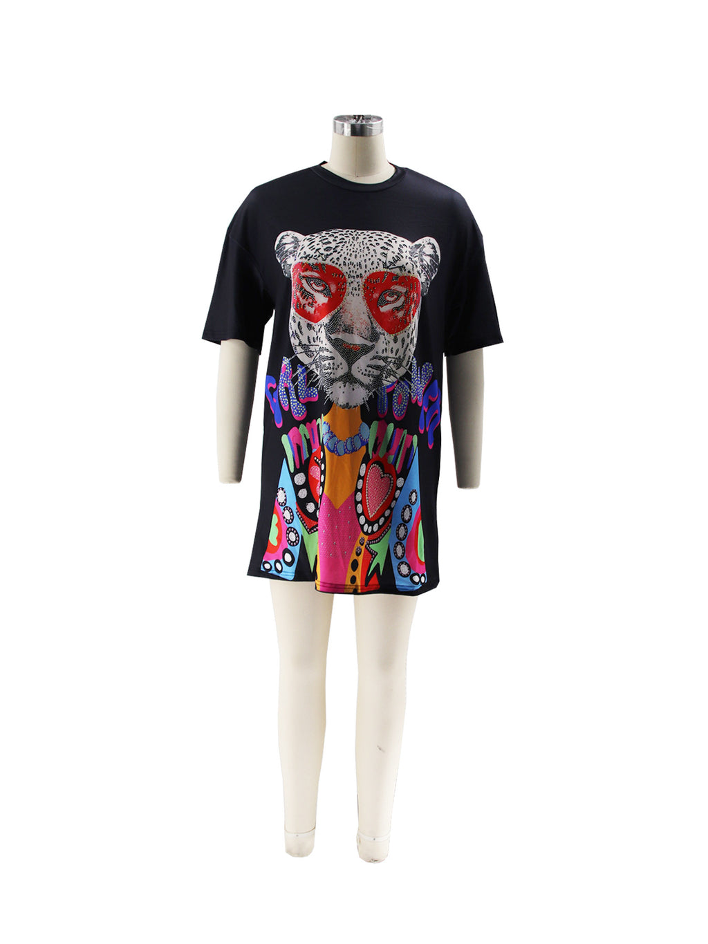 Women casual print street short-sleeved T-shirt