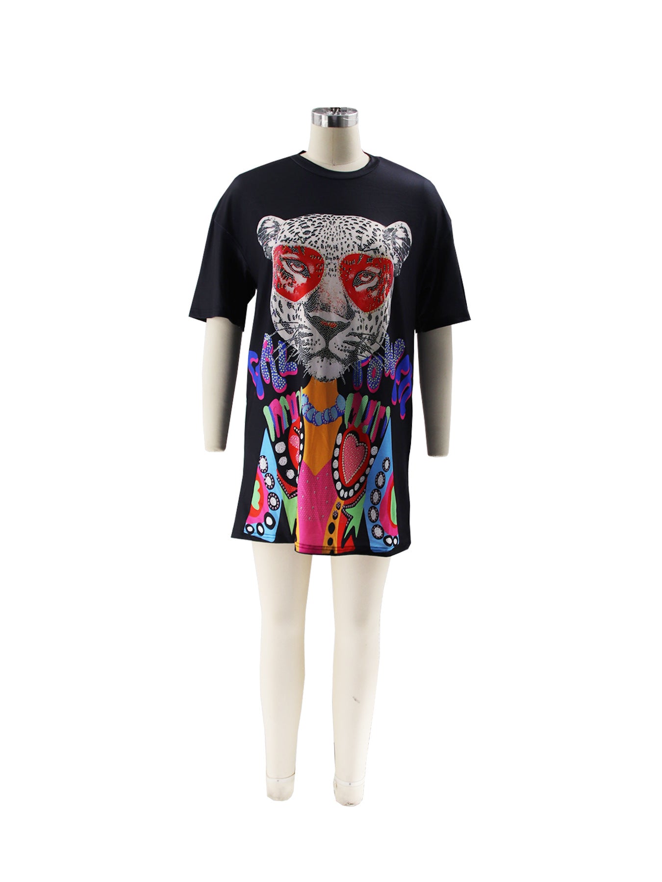 Women casual print street short-sleeved T-shirt
