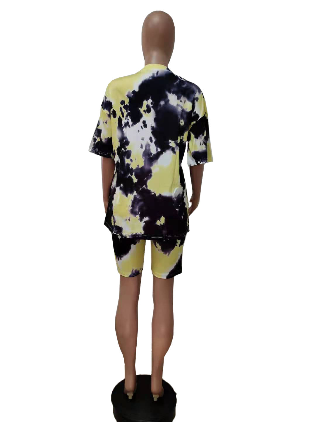 Tie Dye Suit Short Sleeve Shorts Splatter Print