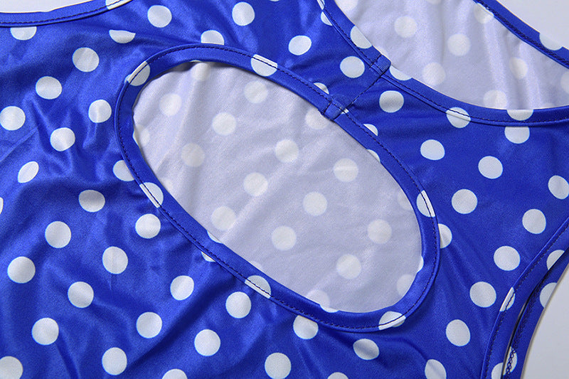 Polka Dot Printed Sexy Top Shorts Two-Piece Set